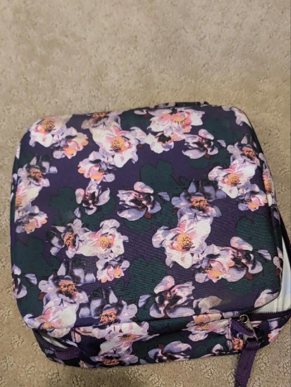 Jansport Purple Floral School Lunch Bag
